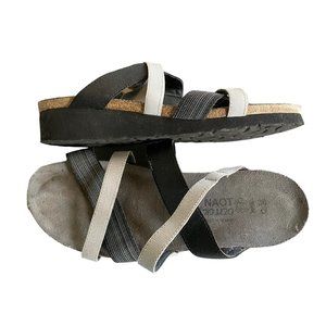 Naot Strappy Sandals Elastic Cork 38 7.5